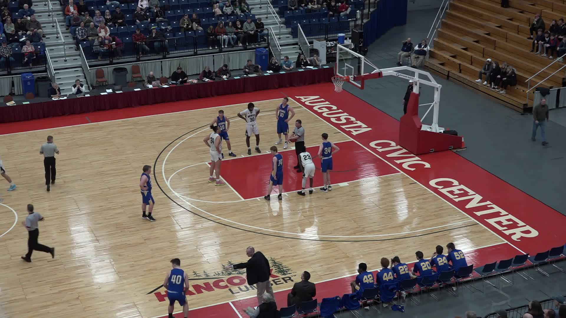 Maine Class C Boys Basketball - Boothbay  Region Seahawks vs Waynflete Flyers
