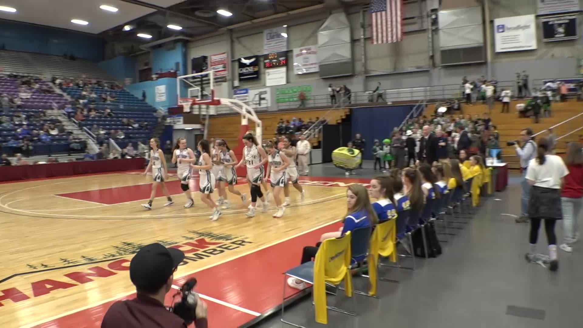 Maine Class C Girls Basketball Championship Boothbay Region Seahawks vs Winthrop Ramblers